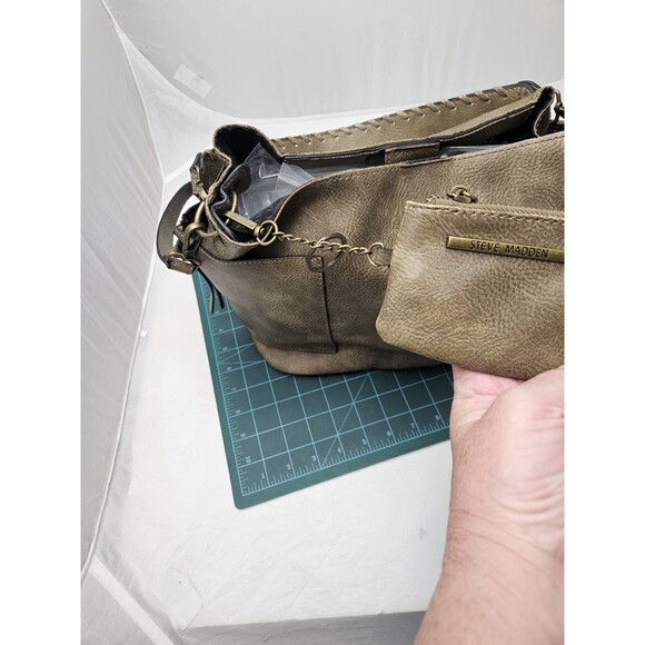 Steve Madden Vegan Leather Crossbody Bag Green - Picture 3 of 16